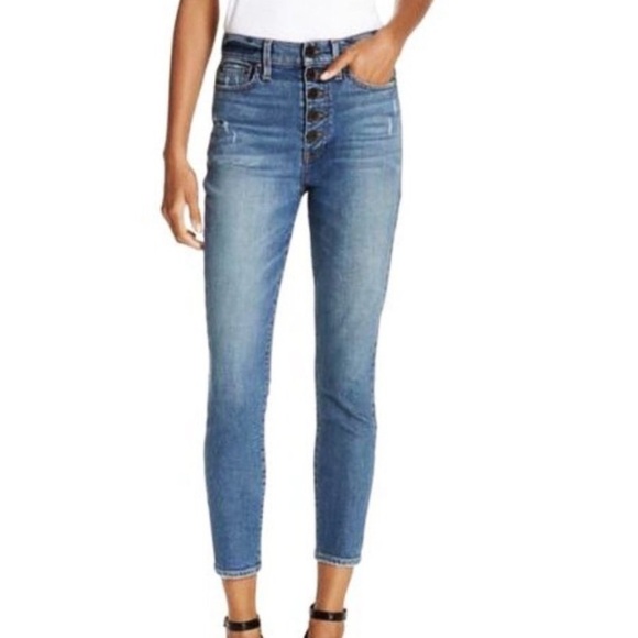Alice + Olivia Denim - AO.LA By Alice & Olivia High Rise Button Fly Skinny Jeans